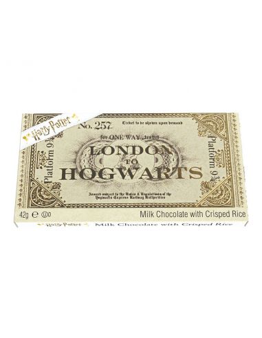 Tableta de Chocolate Ticket Hogwarts Express - Harry Potter
