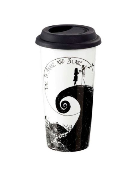Taza de viaje Time to Share and Scare - Pesadilla antes de Navidad