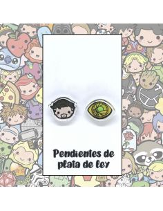 Pendientes Plata - Doctor y Ojo místico - Joyería Artesanal