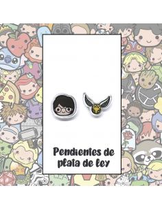 Pendientes Plata - Niño Mago y pelota Voladora - Joyería Artesanal