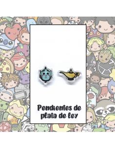 Pendientes Plata - Genio con su Lámpara - Joyería Artesanal