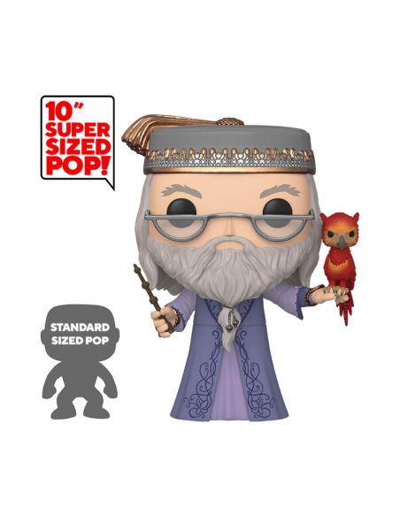 Funko Pop! Albus Dumbledore y Fawkes 25 cm - Super Sized - Harry Potter