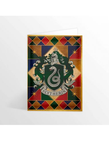 Tarjeta escudo Slytherin - Harry Potter