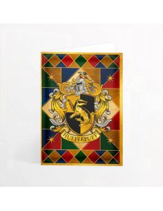 Tarjeta escudo Hufflepuff - MinaLima - Harry Potter