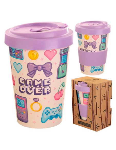Taza de viaje Insert Coin Game Over
