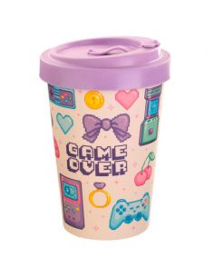 Taza de viaje Insert Coin Game Over 2