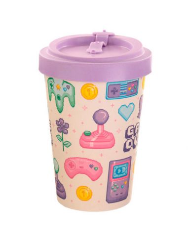 Taza de viaje Insert Coin Game Over