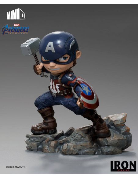Figura Capitán América 15 cm PVC - Iron Studios - Marvel
