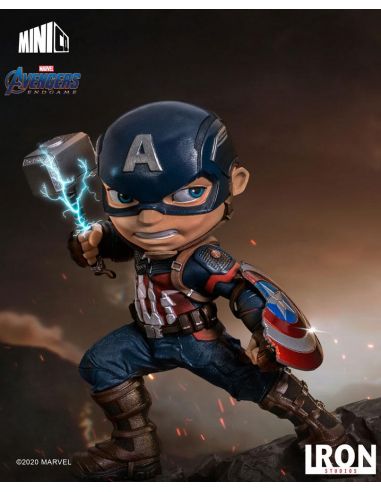 Figura Capitán América 15 cm PVC - Iron Studios - Marvel