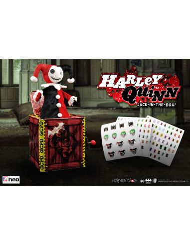 Caja de música Jack in the Box Harley Quinn 29 cm -  DC Comics