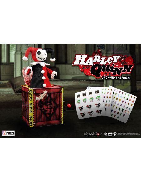 Caja de música Jack in the Box Harley Quinn 29 cm -  DC Comics