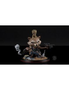 Figura Rocket y Groot 14 cm - Iron Studios - Marvel