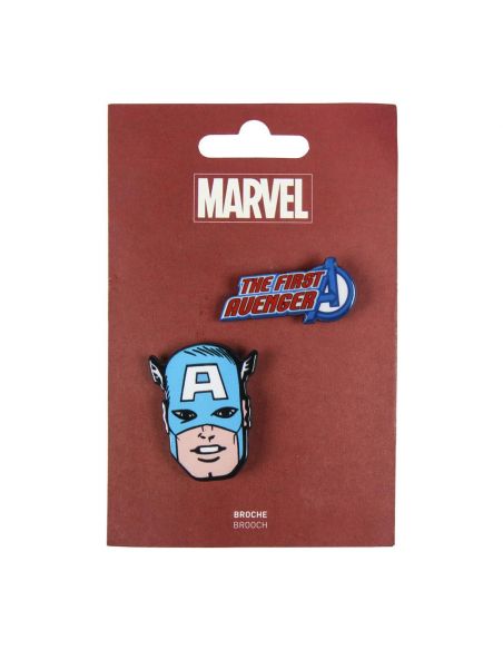 Pack Broches Capitán América - Marvel - Crea tu estilo