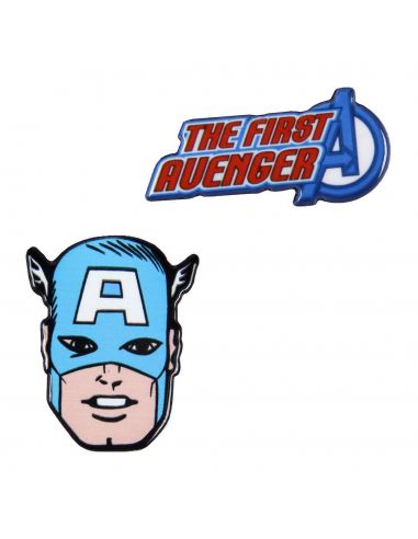 Pack Broches Capitán América - Marvel - Crea tu estilo