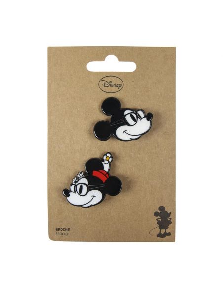 Pack Broches Minnie y Mickey Mouse - Disney - Crea tu estilo