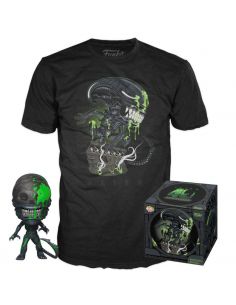 Funko  POP! & Tee Set Figura y Camiseta 40th Xenomorph - Alien