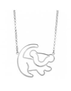 Colgante Simba chapado en Oro - Disney - El Rey León