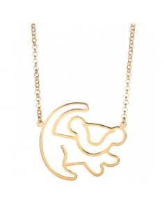 Colgante Simba chapado en Oro - Disney - El Rey León