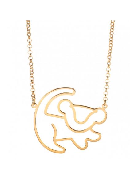 Colgante Simba chapado en Oro - Disney - El Rey León