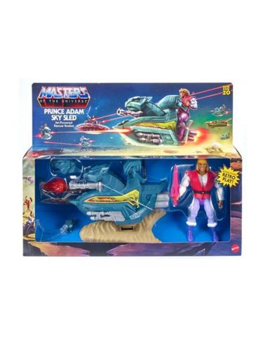 Figura Príncipe Adam y Aerodeslizador - Masters del Universo Origins