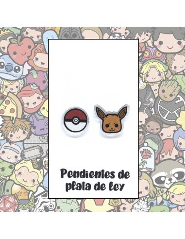 Pendientes Plata - Pokeiivii y Bolilla - Joyería Artesanal