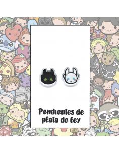 Pendientes Plata - Dragón y Dragona - Joyería Artesanal