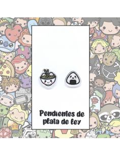 Pendientes Plata - Ramen Kawaii - Joyería Artesanal