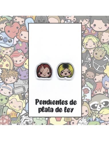 Pendientes Plata - Muñequitos Malos - Joyería Artesanal