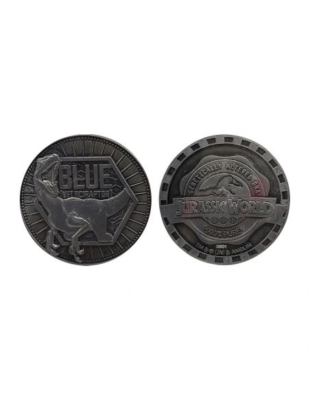 Moneda Blue Velociraptor - Edición Limitada - Jurassic Park