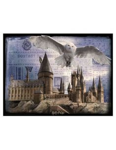 Puzzle lenticular Hogwarts y Hedwig 500 piezas - Harry Potter 2