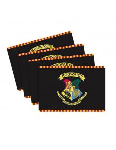 Set 4 manteles Hogwarts - Harry Potter