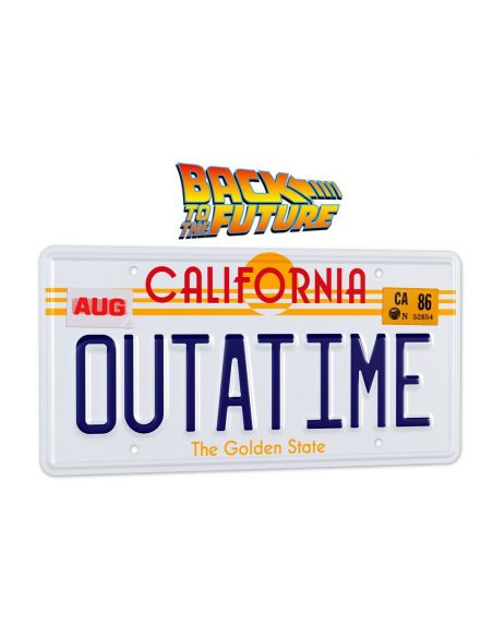 Matricula DeLorean - Regreso al Futuro Matricula DeLorean - Regreso al Futuro