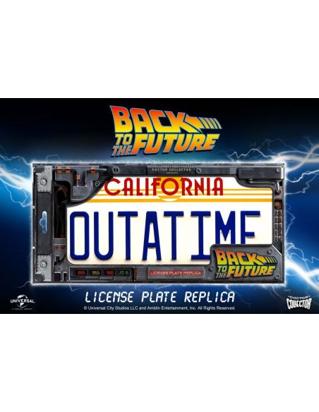 Matricula DeLorean - Regreso al Futuro Matricula DeLorean - Regreso al Futuro
