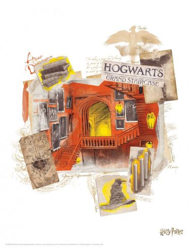 Set de 10 Litografías escenarios Mágicos - Harry Potter