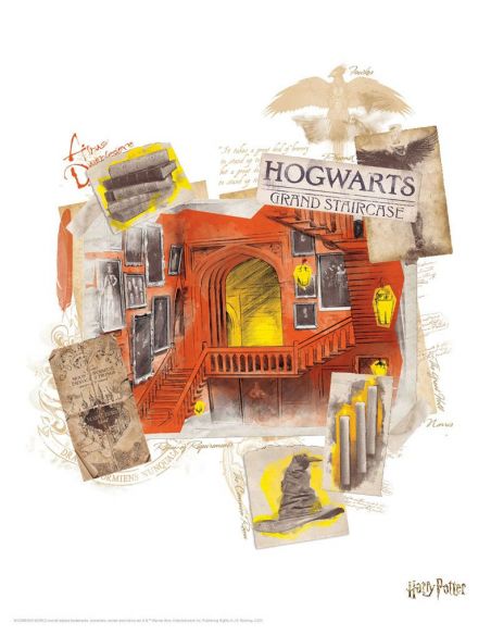 Set de 10 Litografías escenarios Mágicos - Harry Potter