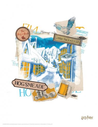 Set de 10 Litografías escenarios Mágicos - Harry Potter