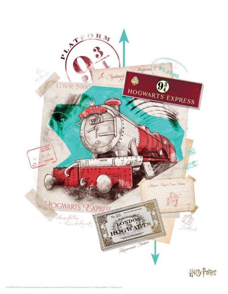 Set de 10 Litografías escenarios Mágicos - Harry Potter