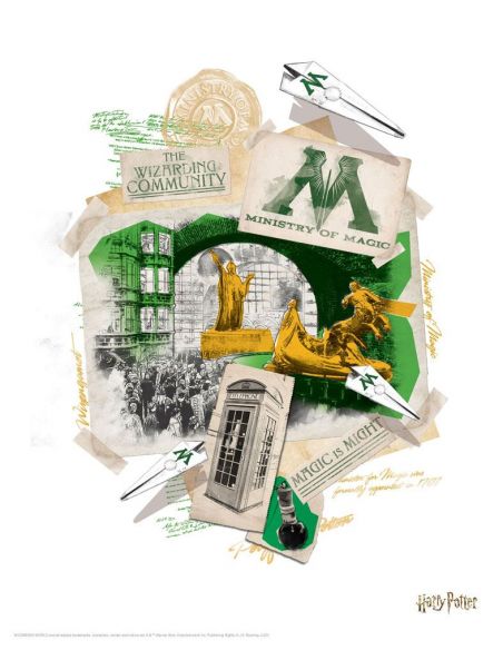 Set de 10 Litografías escenarios Mágicos - Harry Potter