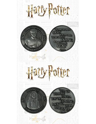 Pack Monedas Neville y Luna Lovegood - Edición Limitada - Harry Potter