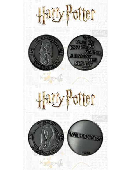 Pack Monedas Ginny y Hermione Granger - Edición Limitada - Harry Potter