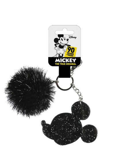 Llavero Pompom negro Mickey Mouse - Disney