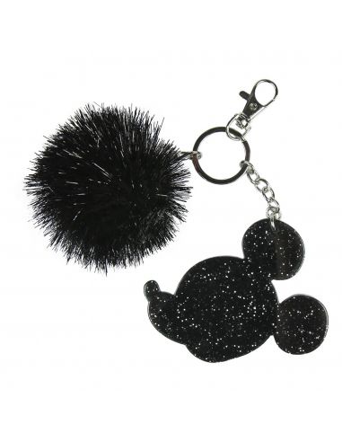 Llavero Pompom negro Mickey Mouse - Disney