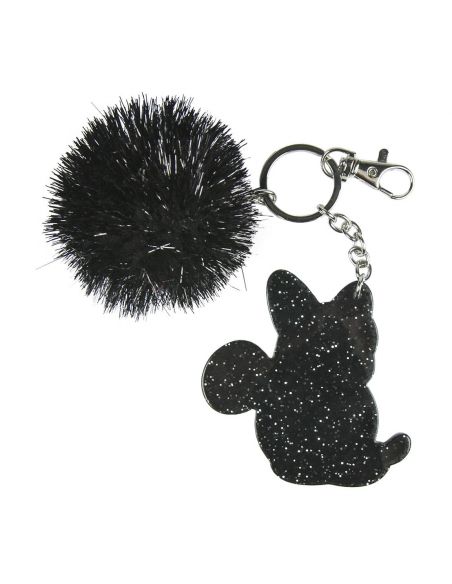 Llavero Pompom negro Minnie Mouse - Disney