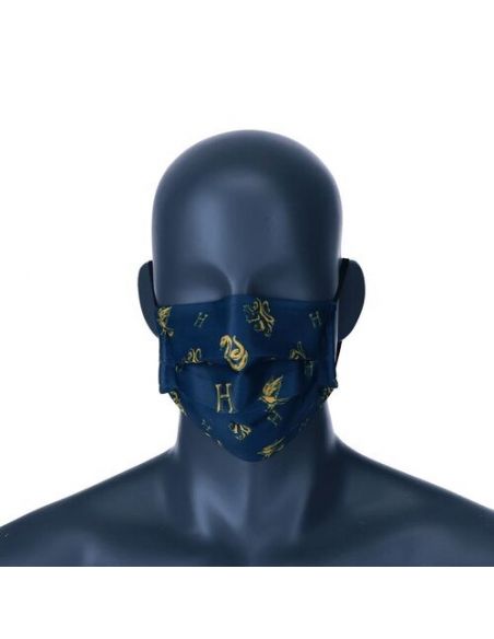 Mascarilla Higiénica azul Iconos Harry Potter - Harry Potter