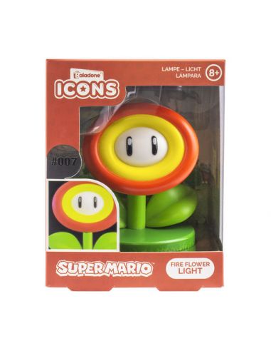 Mini Lámpara Flor de Fuego 3D - Mario Bros