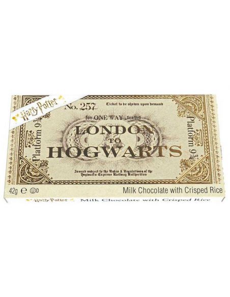 Tableta de Chocolate Ticket Hogwarts Express - Harry Potter