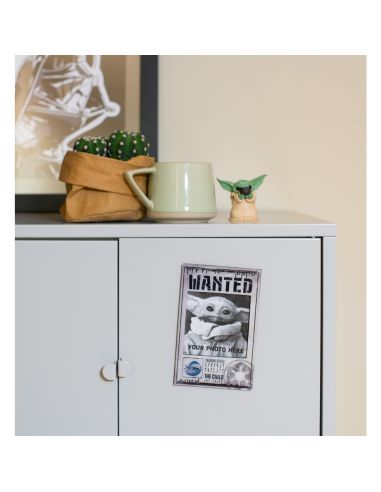 Marco de fotos Imantado Wanted Baby Yoda (Grogu) - The Mandalorian - Star Wars