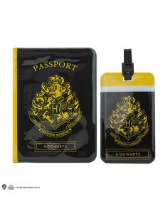 Porta pasaporte y Etiqueta para equipaje Hogwarts - Harry Potter