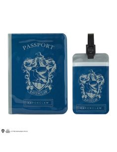 Porta pasaporte y Etiqueta para equipaje Ravenclaw - Harry Potter