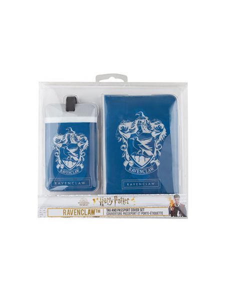 Porta pasaporte y Etiqueta para equipaje Ravenclaw - Harry Potter